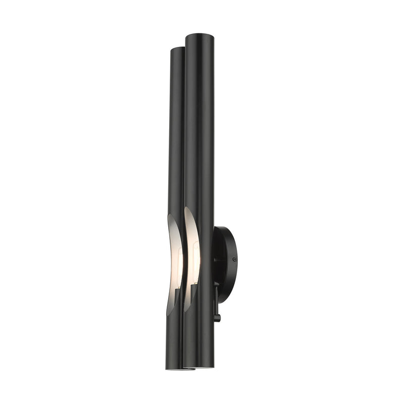 Livex Lighting 45912-68 Two Light Wall Sconce, Shiny Black