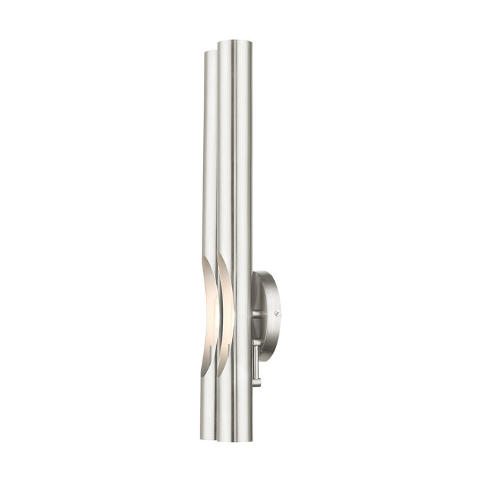 Livex Lighting 45912-91 Two Light Wall Sconce, Brushed Nickel