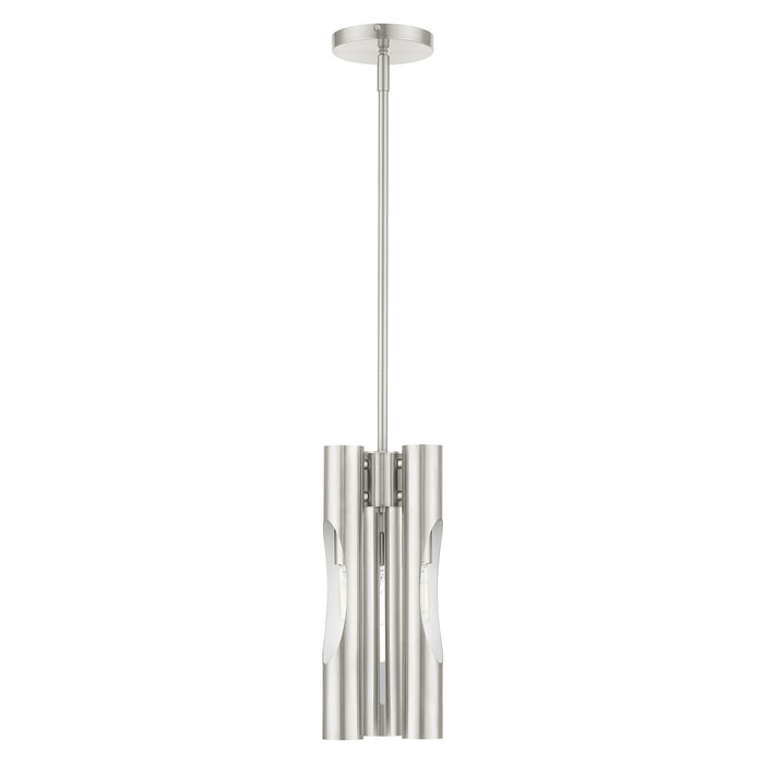Livex Lighting 45913-91 Three Light Chandelier, Brushed Nickel