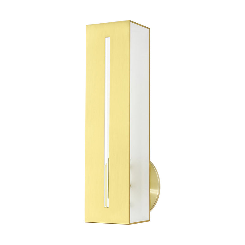 Livex Lighting 45953-12 One Light Wall Sconce, Satin Brass