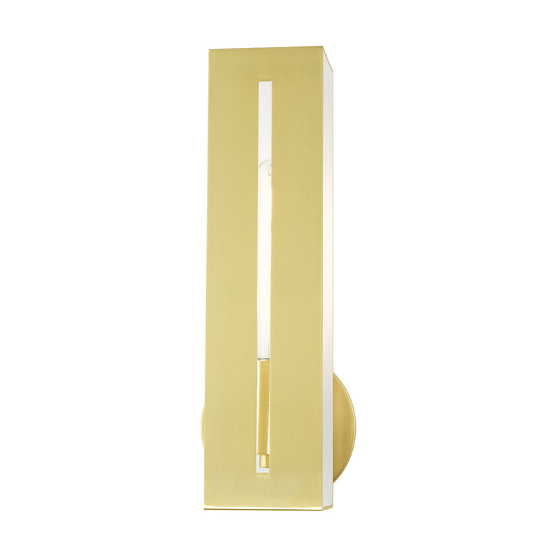 Livex Lighting 45953-12 One Light Wall Sconce, Satin Brass