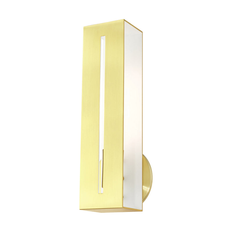 Livex Lighting 45953-12 One Light Wall Sconce, Satin Brass