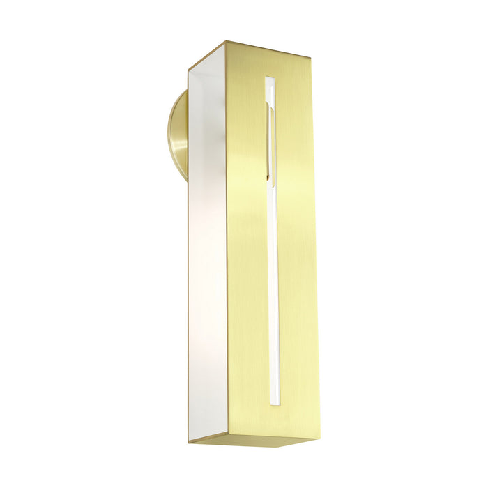 Livex Lighting 45953-12 One Light Wall Sconce, Satin Brass
