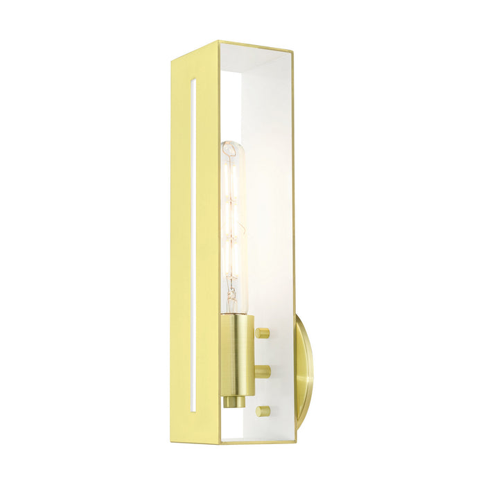 Livex Lighting 45953-12 One Light Wall Sconce, Satin Brass