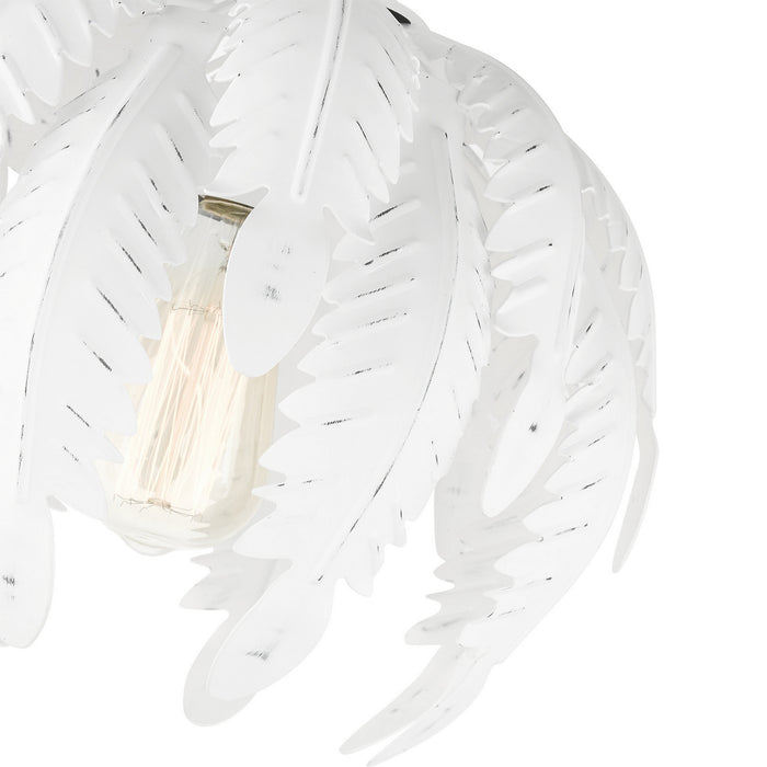 Livex Lighting 46231-60 One Light Semi Flush Mount, Antique White