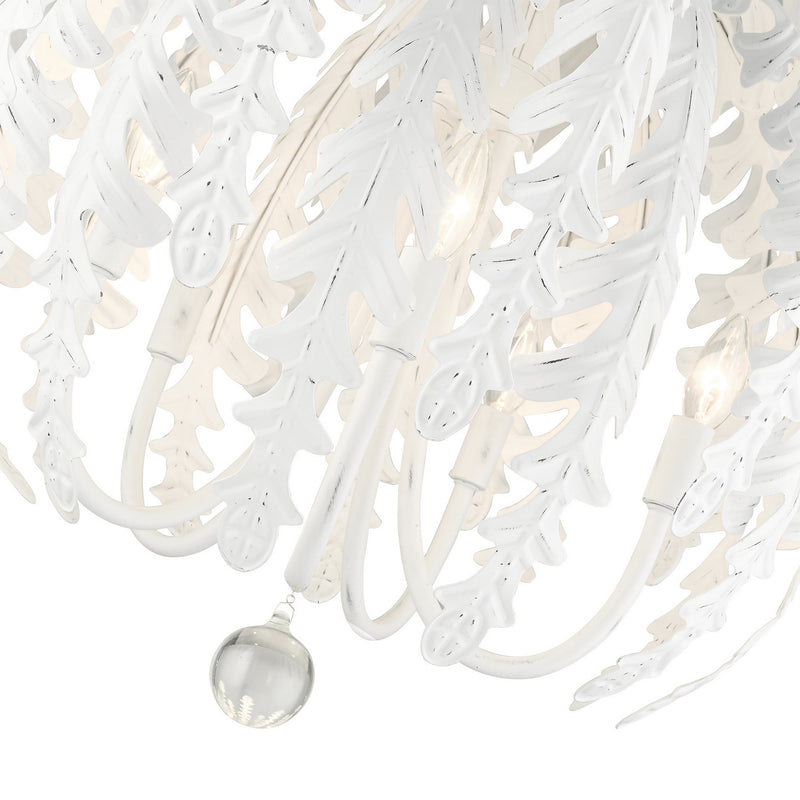 Livex Lighting 46235-60 Five Light Chandelier, Antique White