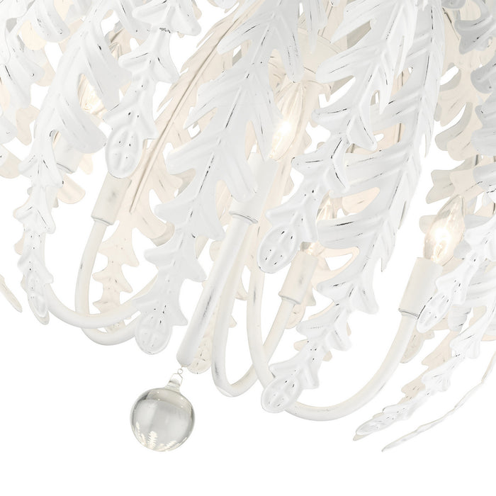 Livex Lighting 46235-60 Five Light Chandelier, Antique White
