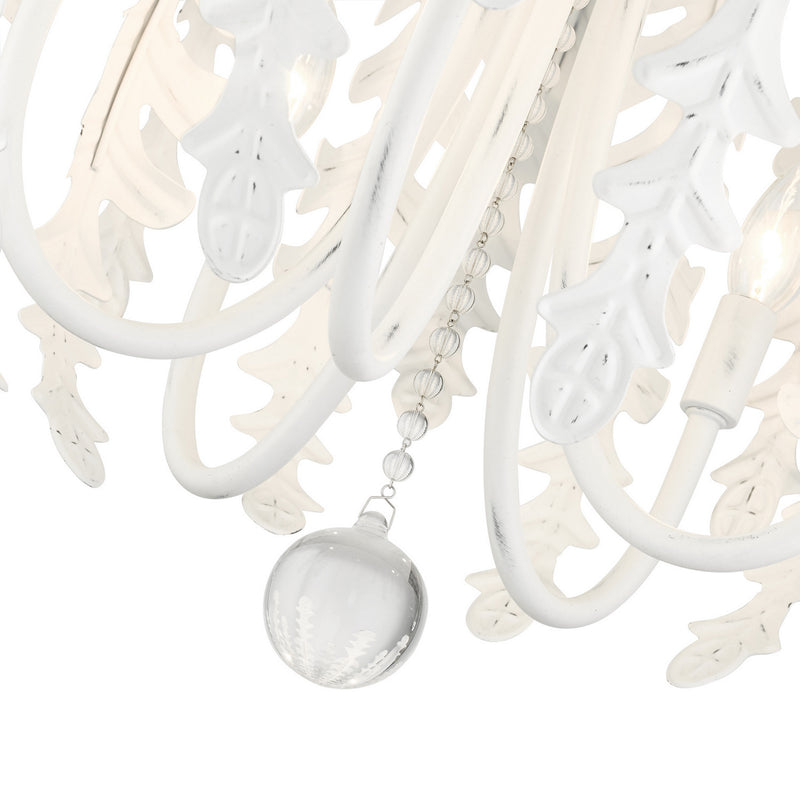 Livex Lighting 46235-60 Five Light Chandelier, Antique White
