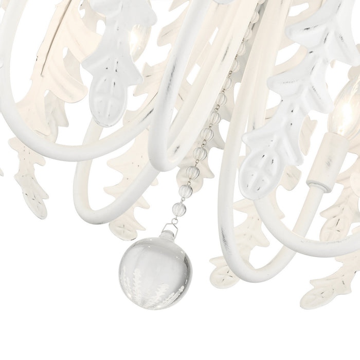 Livex Lighting 46235-60 Five Light Chandelier, Antique White
