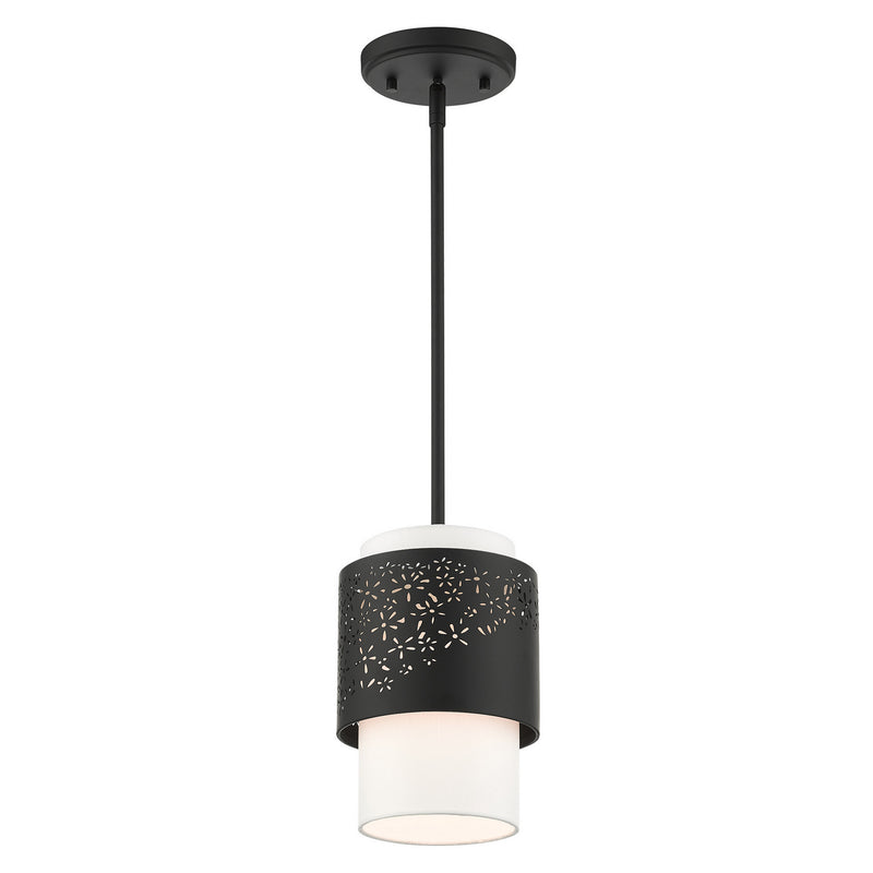 Livex Lighting 46259-04 One Light Pendant, Black