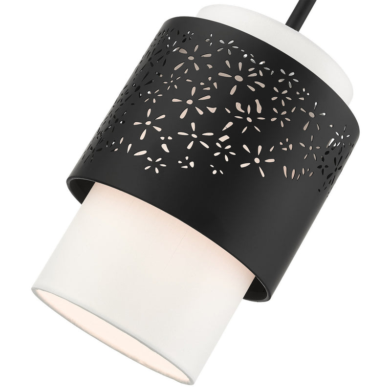 Livex Lighting 46259-04 One Light Pendant, Black