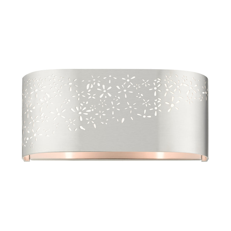 Livex Lighting 46261-91 Two Light Vanity, Brushed Nickel