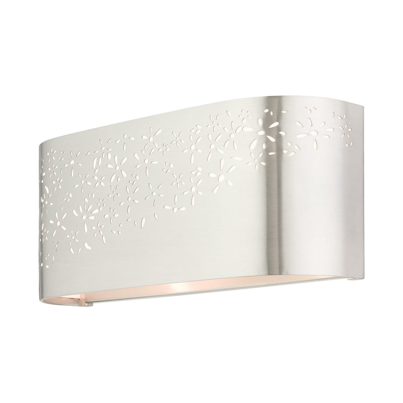 Livex Lighting 46261-91 Two Light Vanity, Brushed Nickel