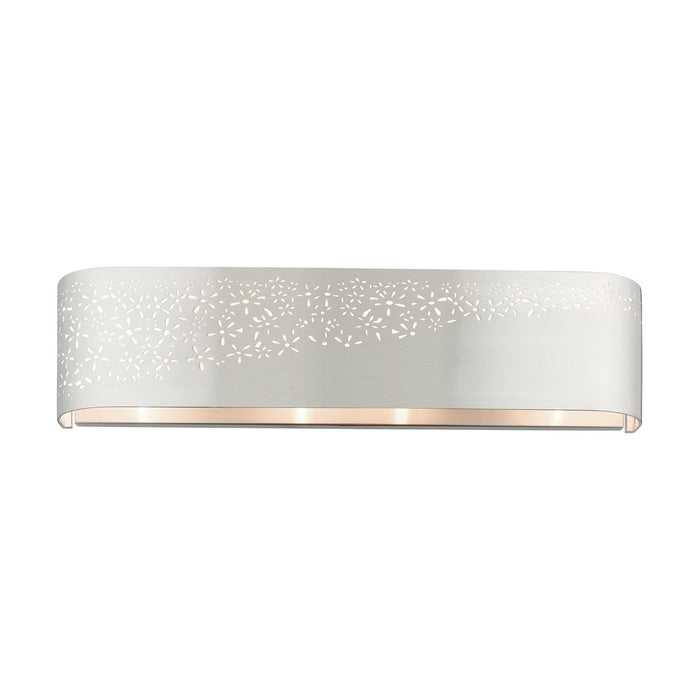 Livex Lighting 46262-91 Four Light Vanity, Brushed Nickel