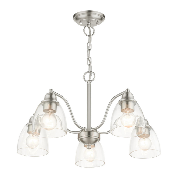 Livex Lighting 46335-91 Five Light Chandelier, Brushed Nickel