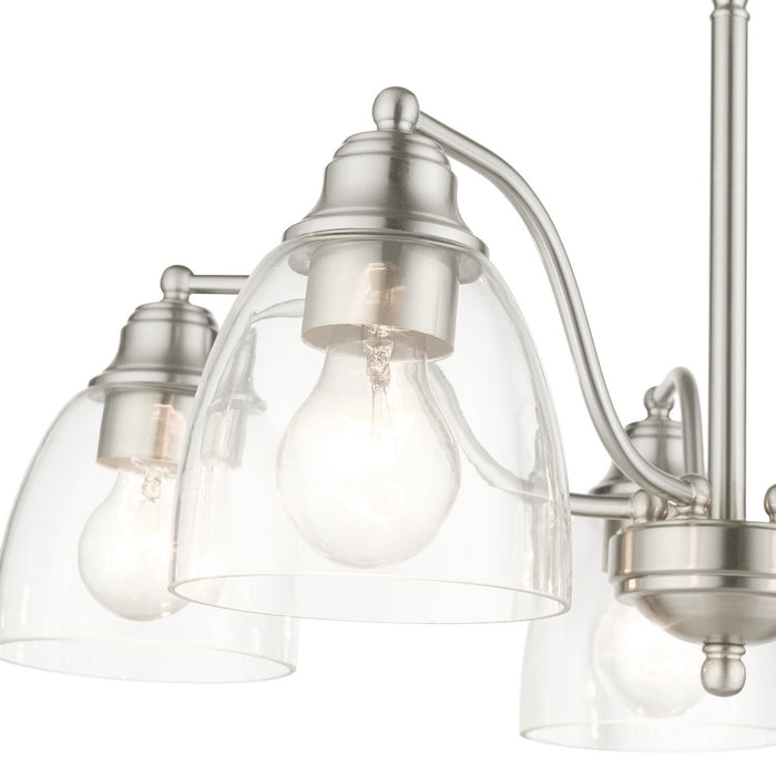 Livex Lighting 46335-91 Five Light Chandelier, Brushed Nickel