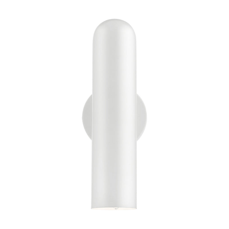 Livex Lighting 46750-69 One Light Wall Sconce, Shiny White