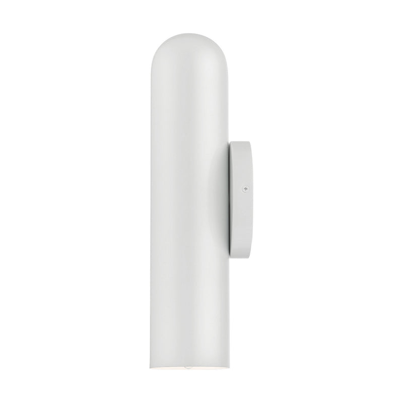 Livex Lighting 46750-69 One Light Wall Sconce, Shiny White