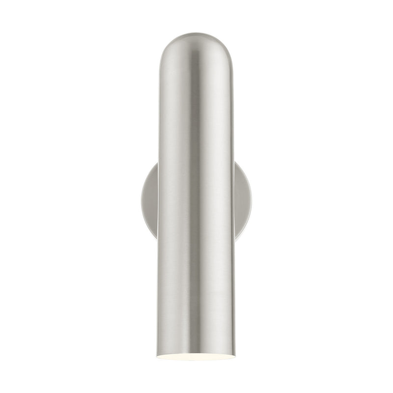 Livex Lighting 46750-91 One Light Wall Sconce, Brushed Nickel