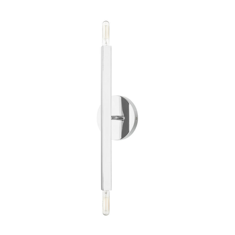 Livex Lighting 46981-05 Two Light Wall Sconce, Polished Chrome