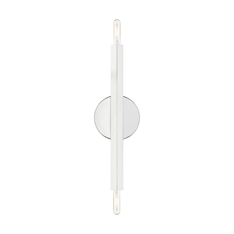 Livex Lighting 46981-05 Two Light Wall Sconce, Polished Chrome