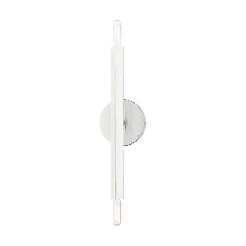 Livex Lighting 46981-05 Two Light Wall Sconce, Polished Chrome