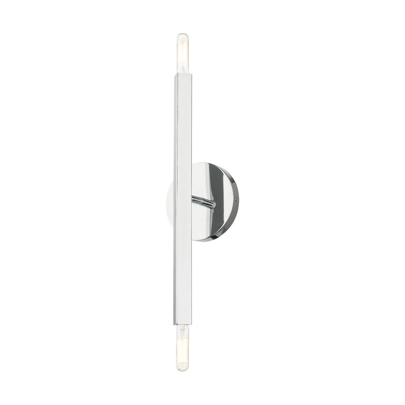 Livex Lighting 46981-05 Two Light Wall Sconce, Polished Chrome
