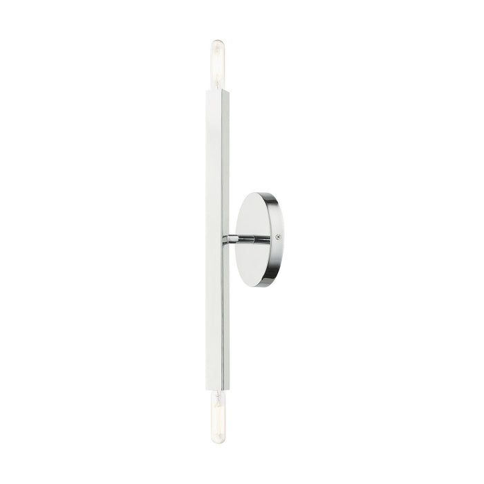 Livex Lighting 46981-05 Two Light Wall Sconce, Polished Chrome