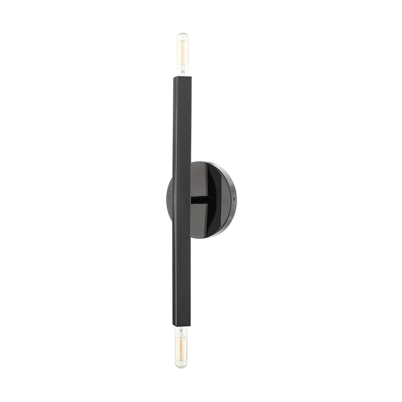 Livex Lighting 46981-46 Two Light Wall Sconce, Black Chrome