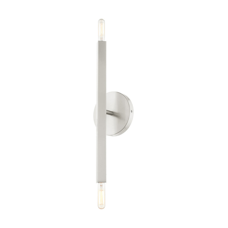 Livex Lighting 46981-91 Two Light Wall Sconce, Brushed Nickel
