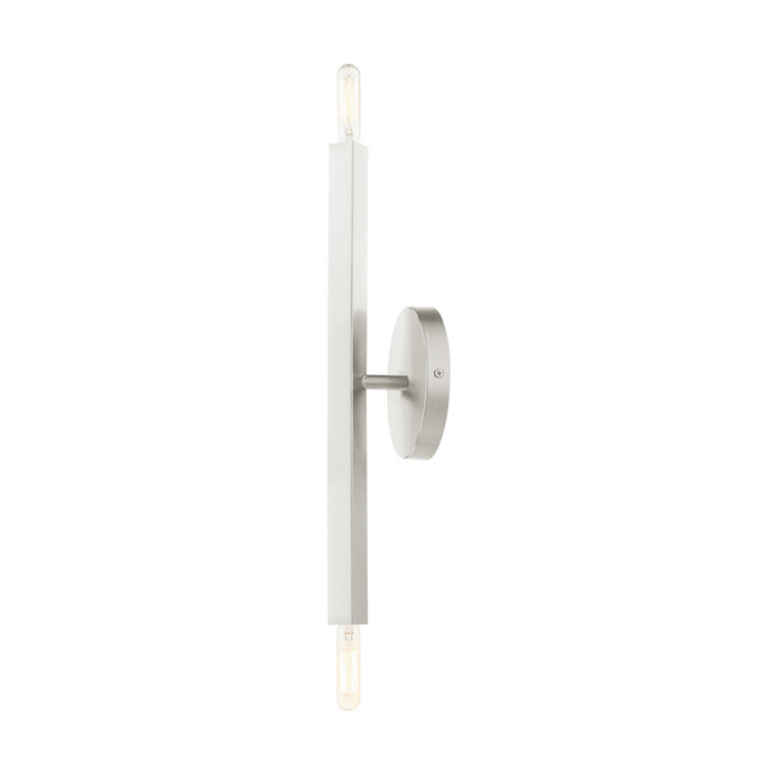 Livex Lighting 46981-91 Two Light Wall Sconce, Brushed Nickel