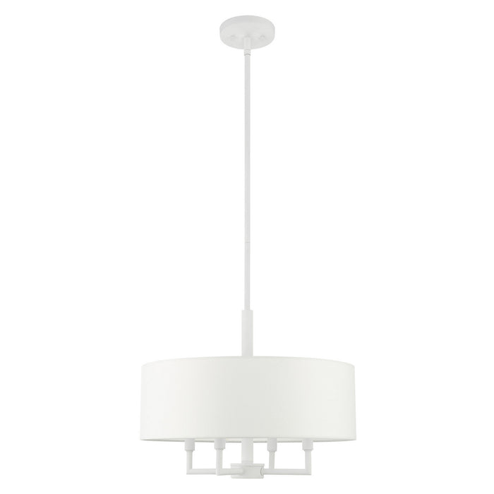 Livex Lighting 49374-03 Four Light Chandelier, White