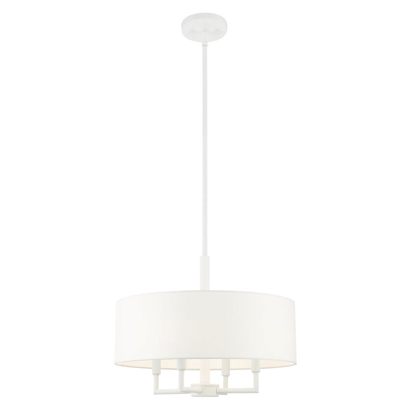 Livex Lighting 49374-03 Four Light Chandelier, White