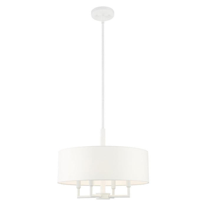 Livex Lighting 49374-03 Four Light Chandelier, White