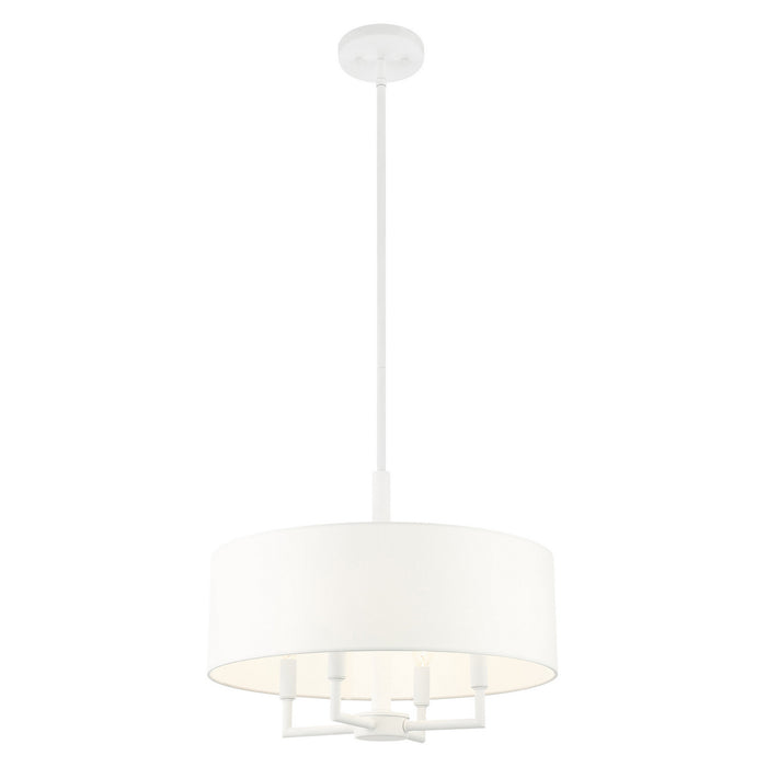 Livex Lighting 49374-03 Four Light Chandelier, White