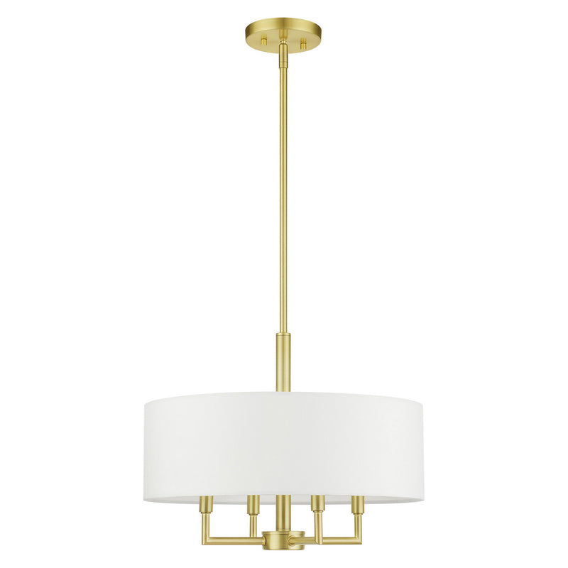 Livex Lighting 49374-12 Four Light Chandelier, Satin Brass