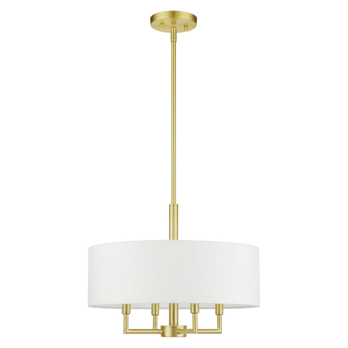 Livex Lighting 49374-12 Four Light Chandelier, Satin Brass