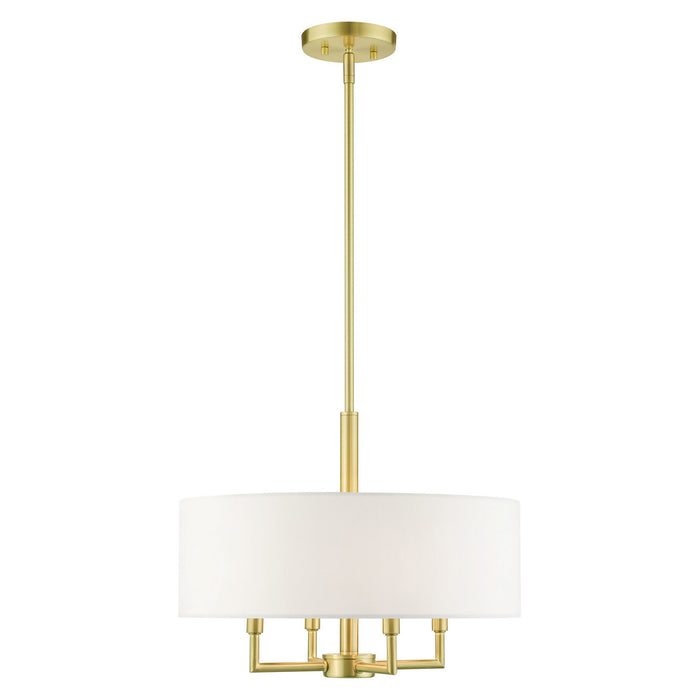 Livex Lighting 49374-12 Four Light Chandelier, Satin Brass