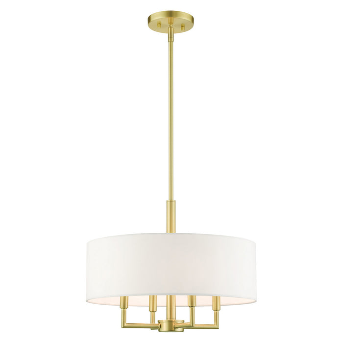 Livex Lighting 49374-12 Four Light Chandelier, Satin Brass