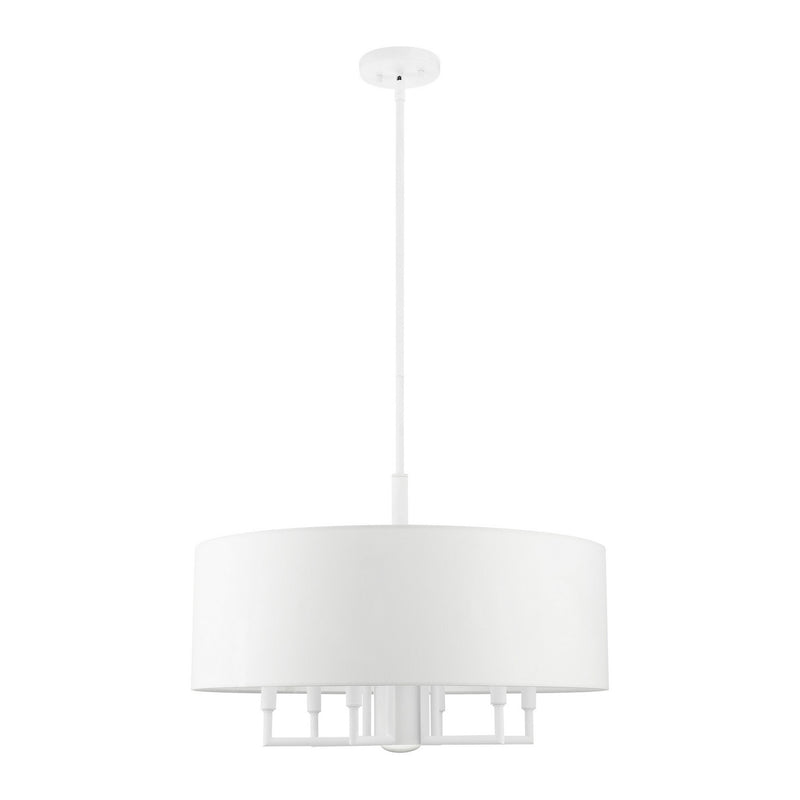 Livex Lighting 49376-03 Seven Light Chandelier, White