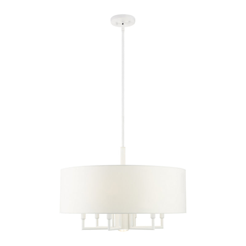 Livex Lighting 49376-03 Seven Light Chandelier, White