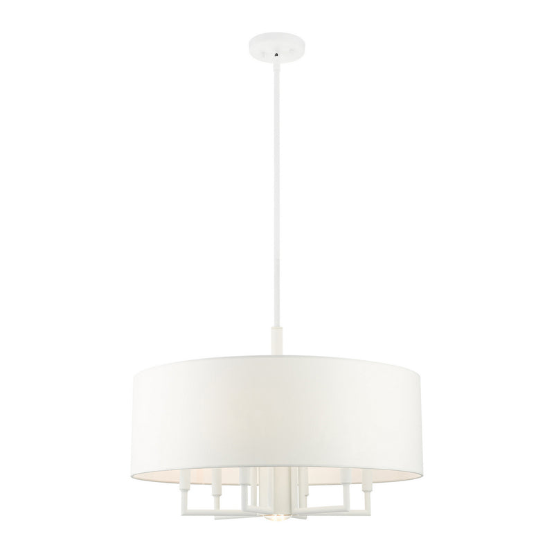 Livex Lighting 49376-03 Seven Light Chandelier, White