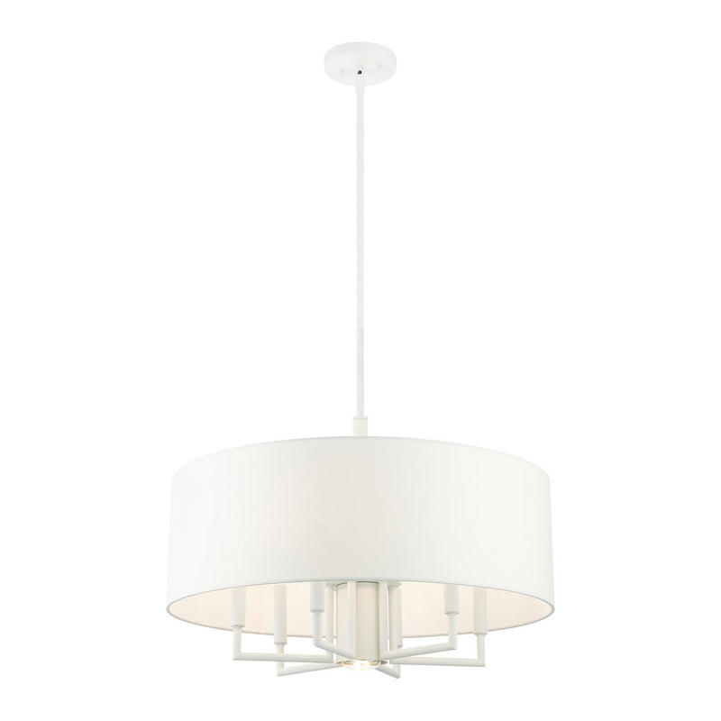 Livex Lighting 49376-03 Seven Light Chandelier, White