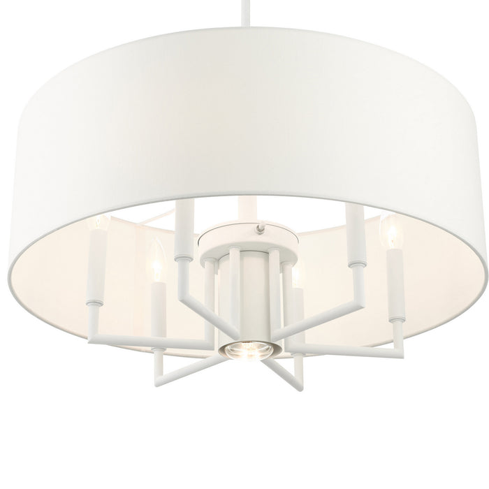 Livex Lighting 49376-03 Seven Light Chandelier, White