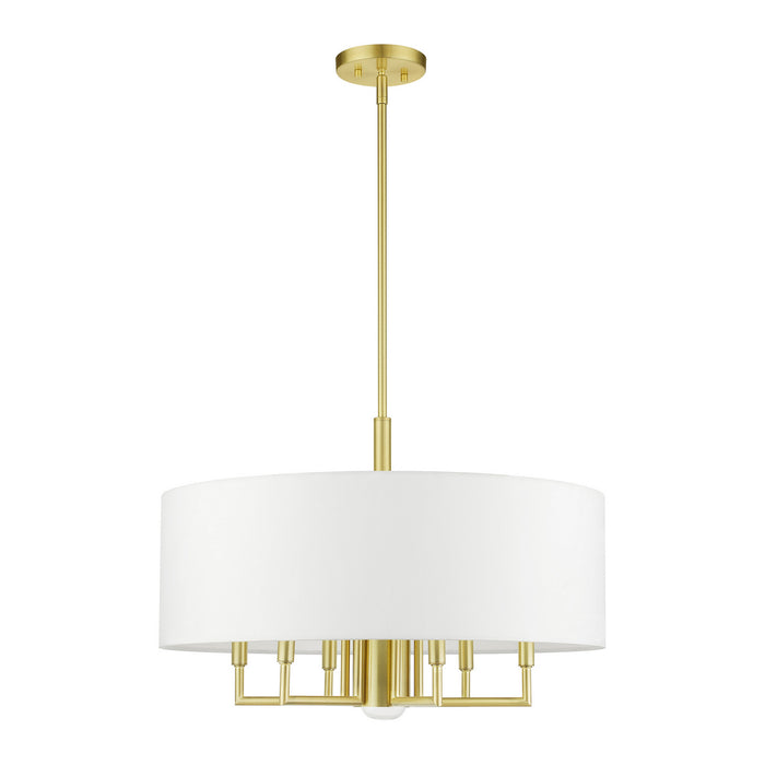Livex Lighting 49376-12 Seven Light Chandelier, Satin Brass