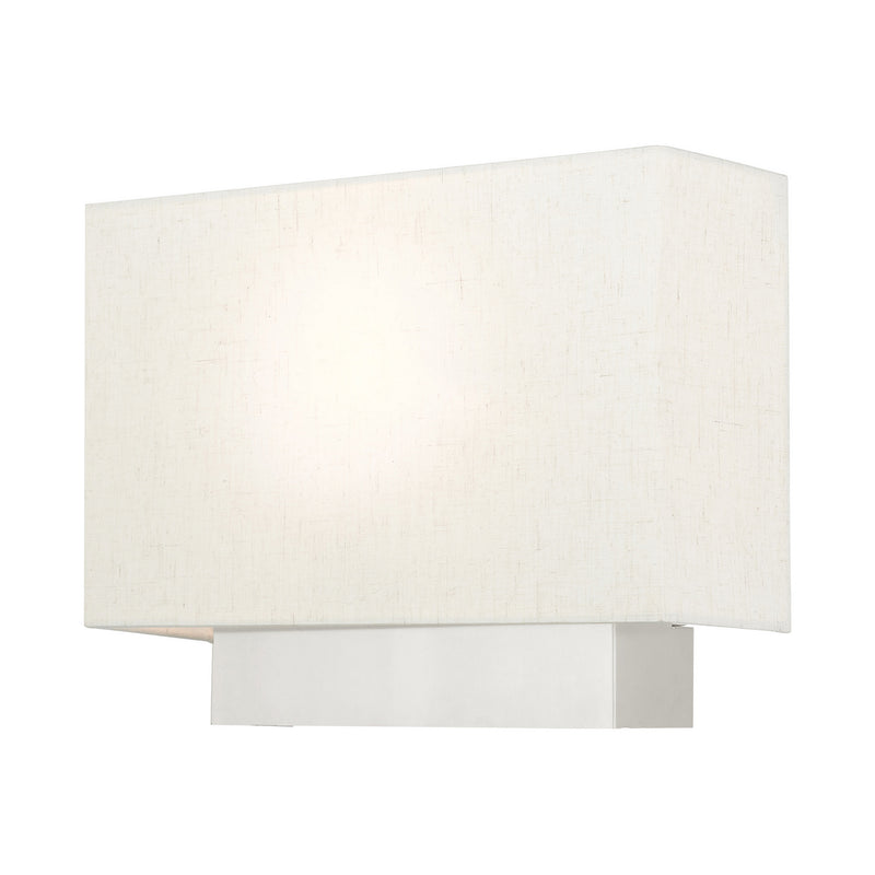 Livex Lighting 49801-91 One Light Wall Sconce, Brushed Nickel