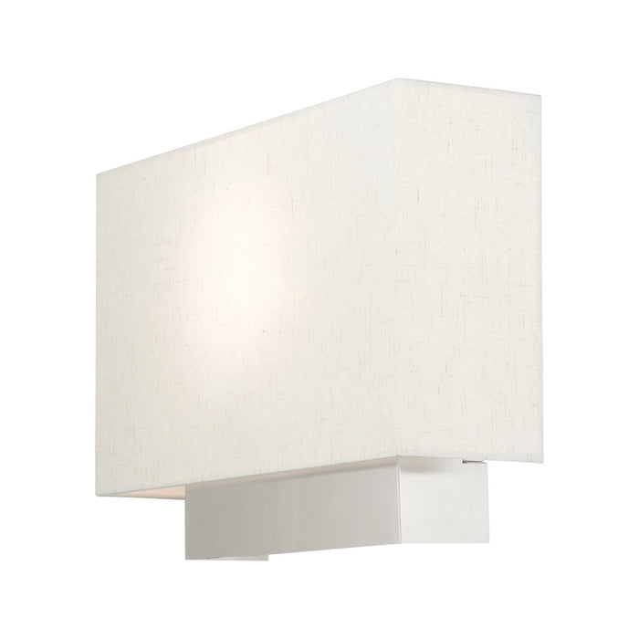 Livex Lighting 49801-91 One Light Wall Sconce, Brushed Nickel