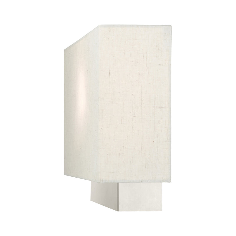 Livex Lighting 49801-91 One Light Wall Sconce, Brushed Nickel