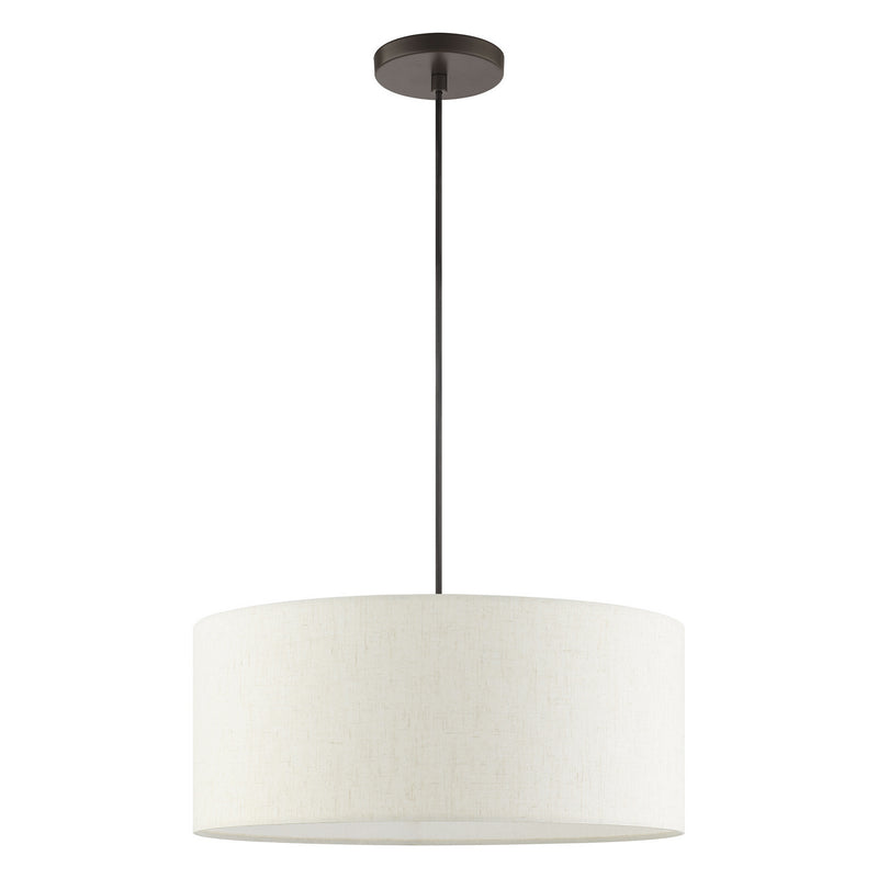 Livex Lighting 49802-92 Three Light Pendant, English Bronze