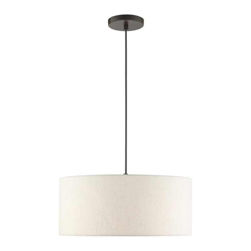 Livex Lighting 49802-92 Three Light Pendant, English Bronze
